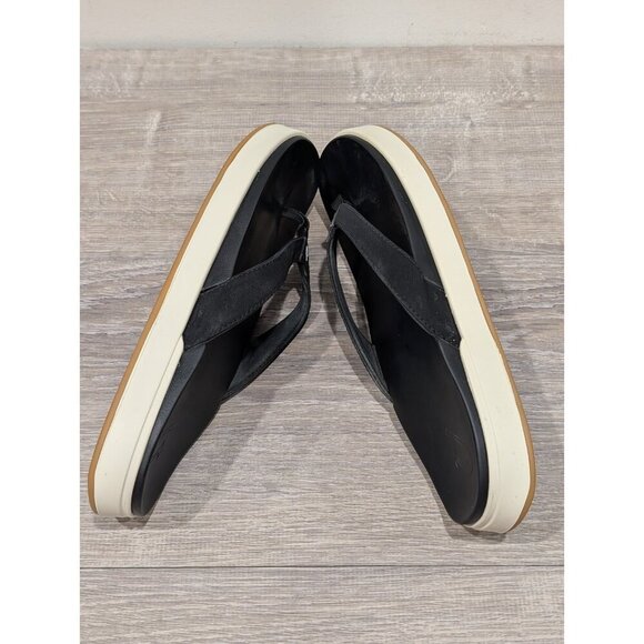 Olukai Nu'a Pi'o Sandals Womens Sz 10 Black Grip Rubber Flip Flops 20445 Summer - Picture 6 of 16